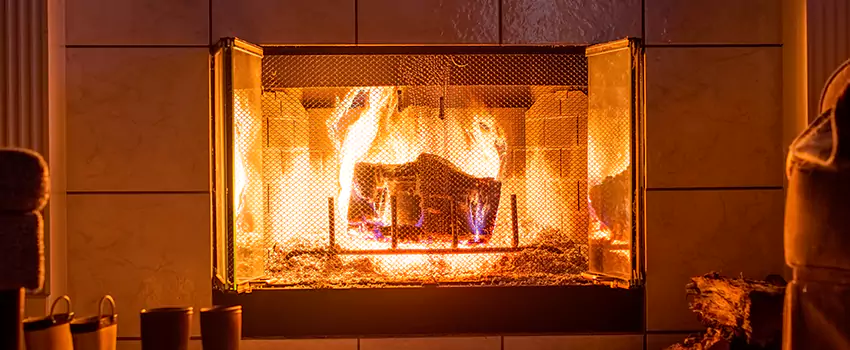 Mendota Hearth Landscape Fireplace Installation in Commerce City, Colorado