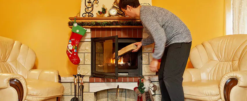 Rusted Metal Fireplace Restoration in Commerce City, Colorado